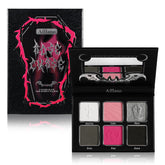 Afflano Rose Curse 6 Colors Black Pink Makeup Palette