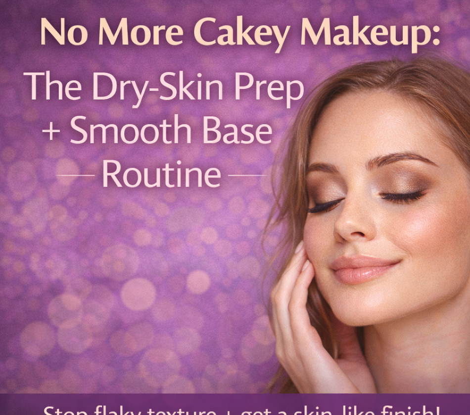 No More Cakey Makeup: The Dry-Skin Prep + Smooth Base Routine