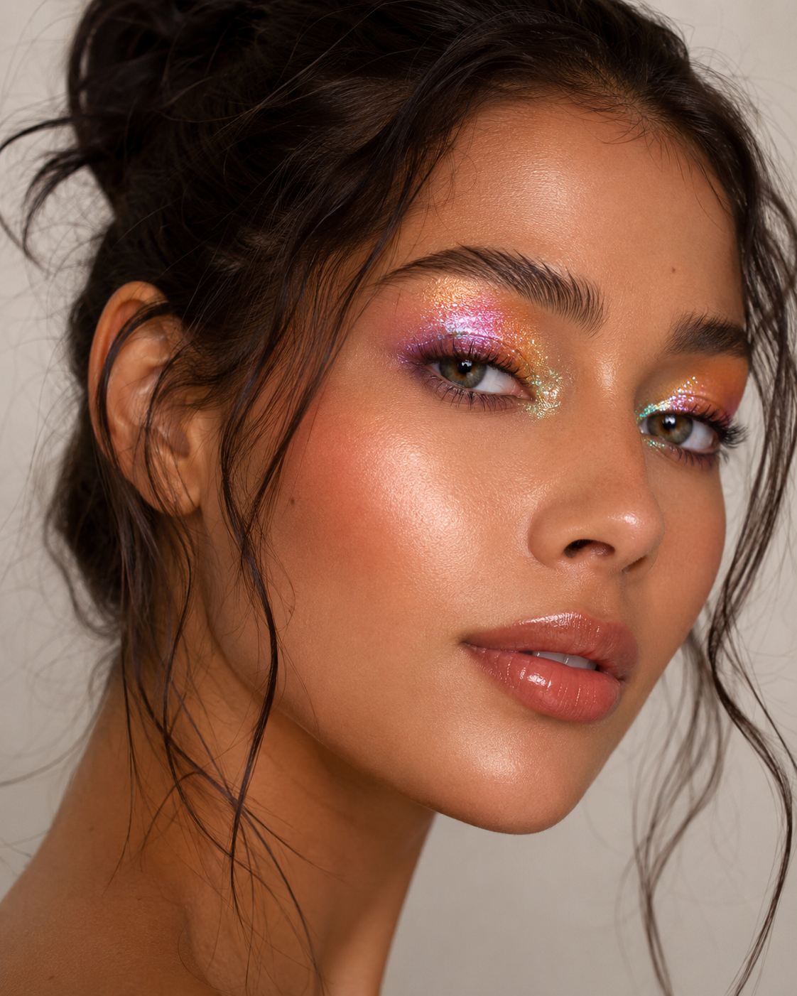 Festival Makeup Ideas: Chrome Eyes, Glitter Lashes, and Bold Lips