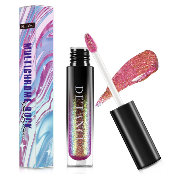 DE'LANCI Glitter Chameleon Lip Gloss-DE'LANCI