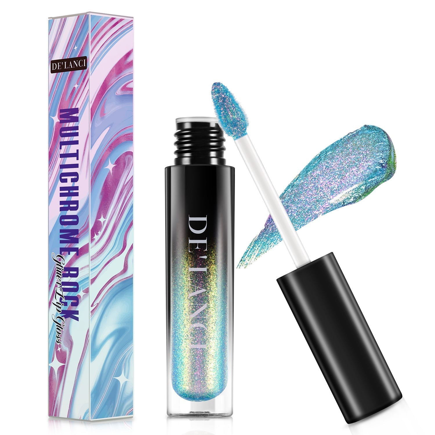 DE'LANCI Glitter Chameleon Lip Gloss-DE'LANCI
