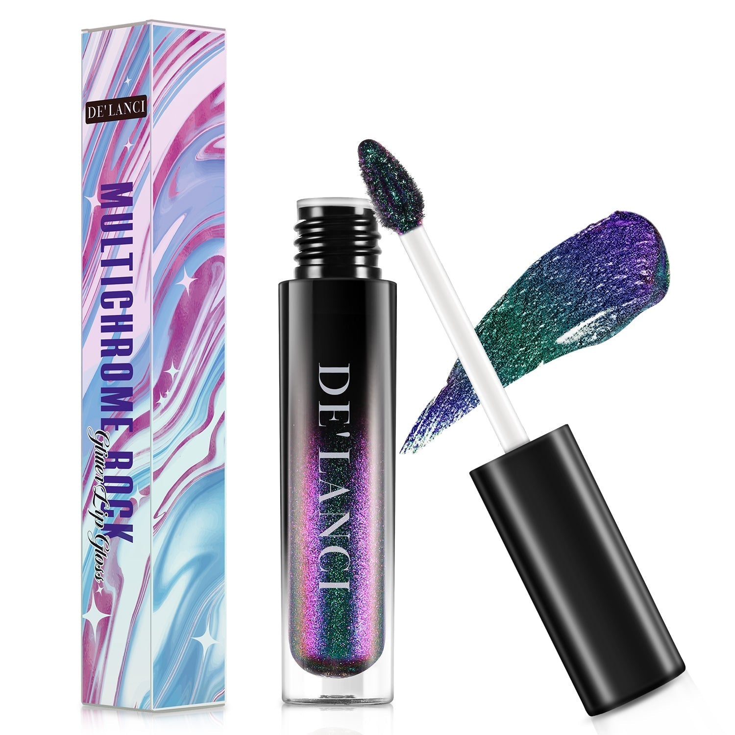 DE'LANCI Glitter Chameleon Lip Gloss-DE'LANCI