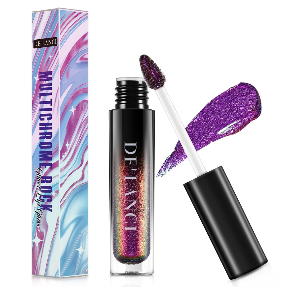 Chameleon Glitter Lip Gloss - 06 Purple Yellow Gold