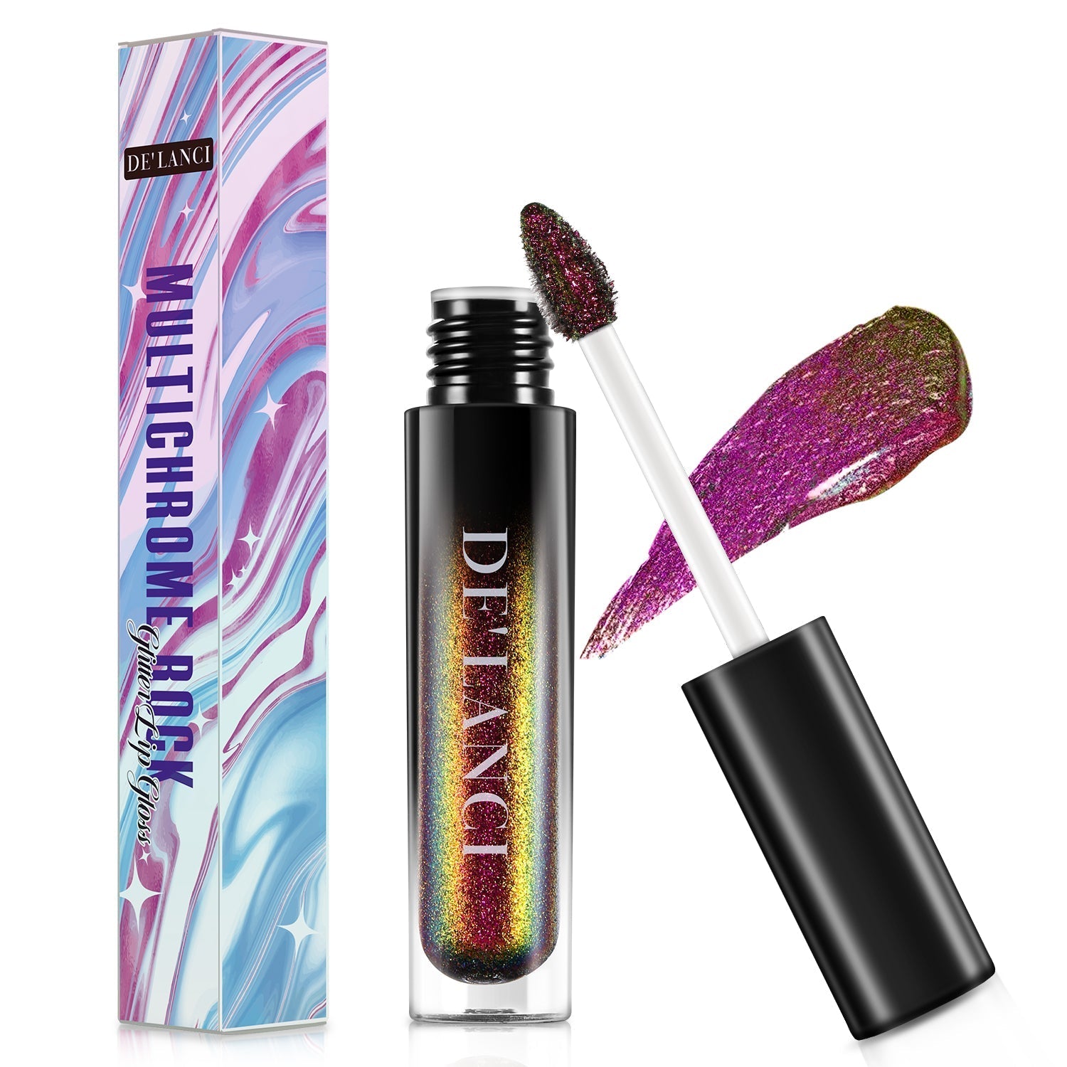 DE'LANCI Glitter Chameleon Lip Gloss-DE'LANCI