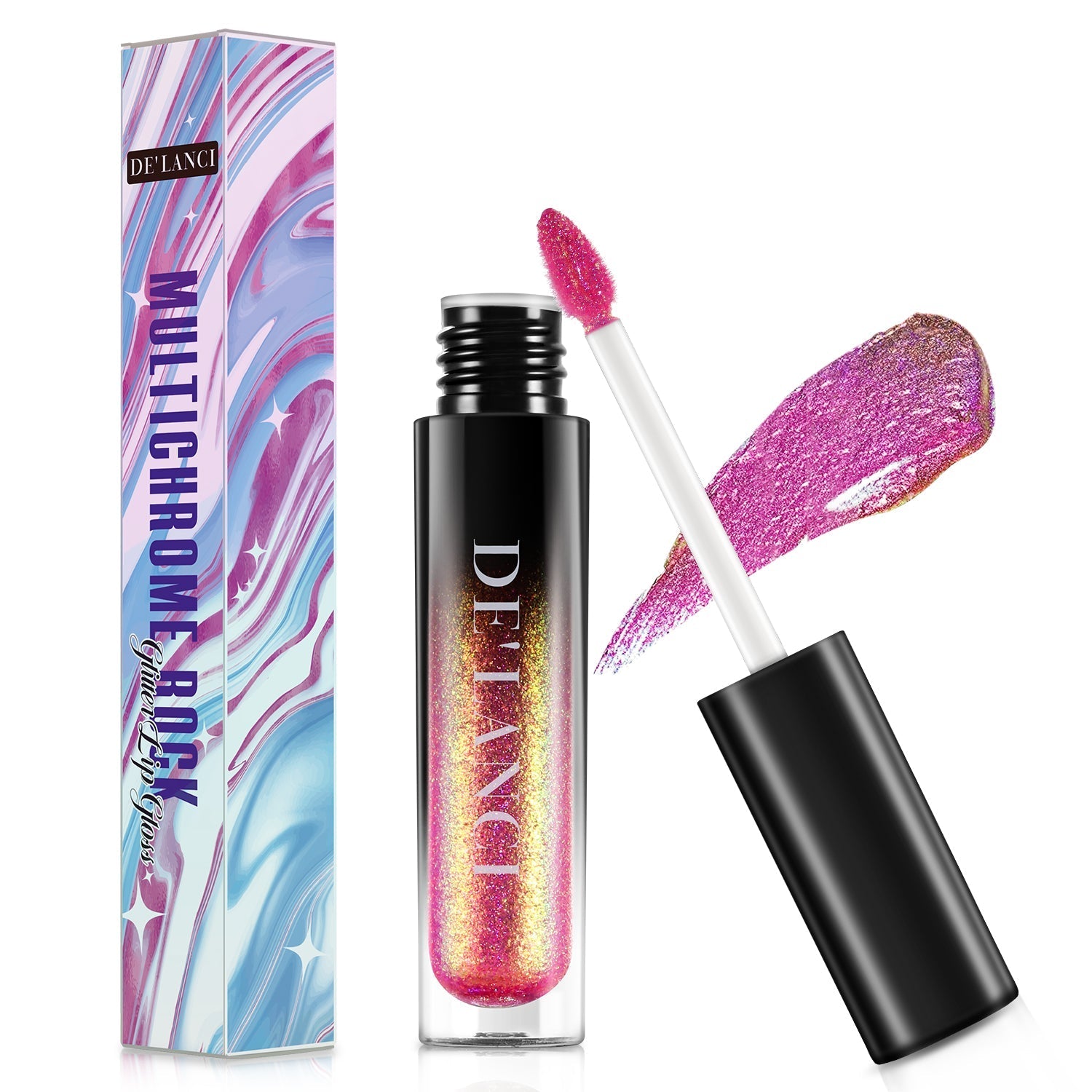 DE'LANCI Glitter Chameleon Lip Gloss-DE'LANCI