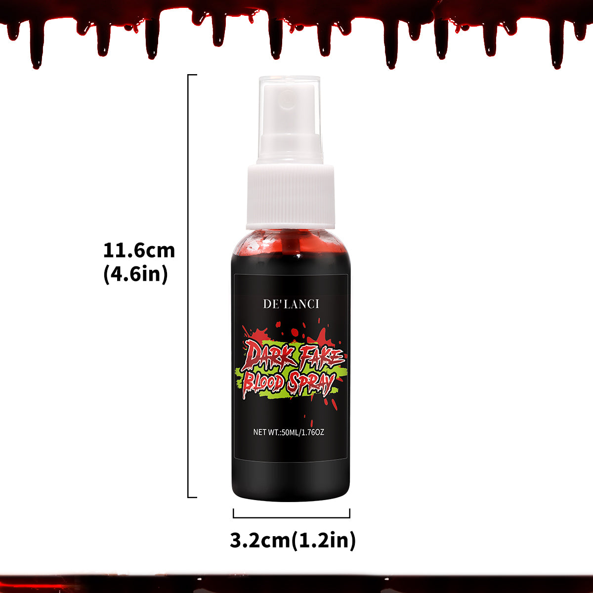 Dark Fake Blood Spray – 50ml Realistic SFX Liquid for Halloween