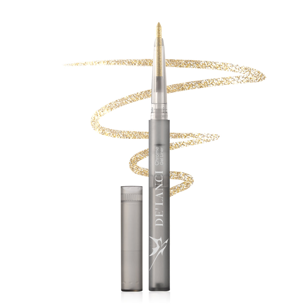 DELANCI Alter Realm Chrome Gel Liner - Metallic & Multichrome Waterproof Gel Eyeliner Pencil