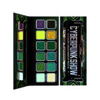 Afflano 12 Colors Cyber-Punk Green Eyeshadow Palette