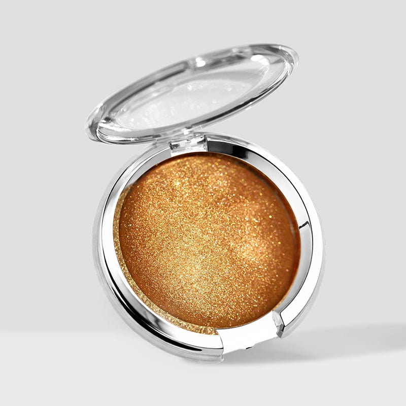 Solar Flame Radiant Highlighter – Orange-Gold Cream-Powder Hybrid (G10)