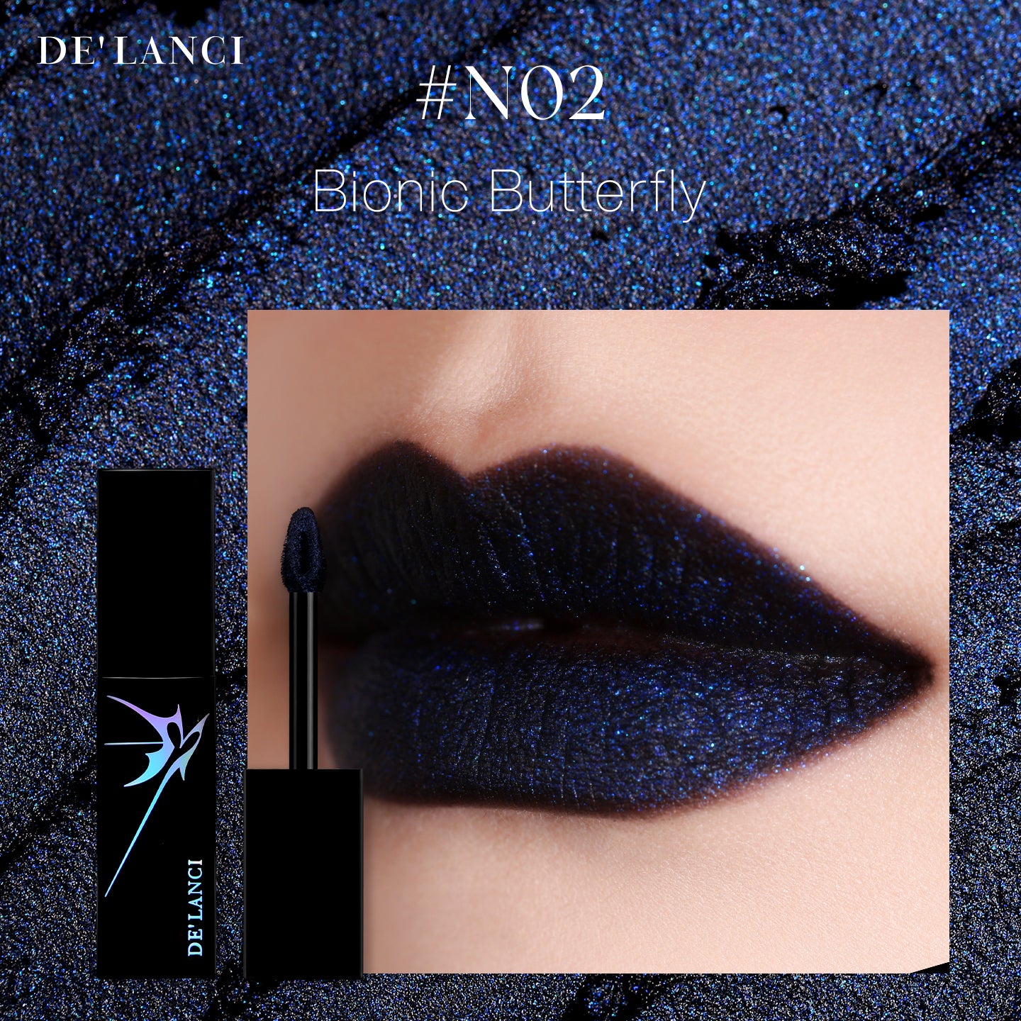 DE'LANCI Alter Realm Lip Gloss - N02 Bionic Butterfly