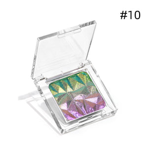 Diamond Prism Multichrome Chameleon Eyeshadow – 3D Embossed, Color-Shifting, 3.2g