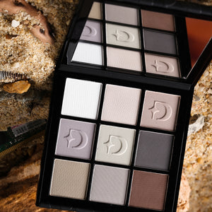 DELANCI Doomsday Wasteland Matte Grey Brown Eyeshadow Palette – 9 Neutral Shades