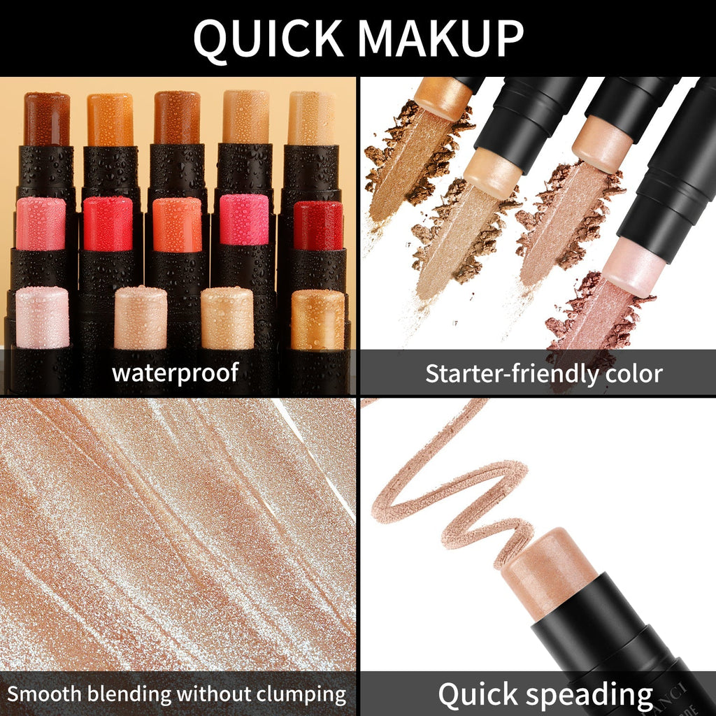 DE’LANCI Multi-functional Dual-ended Highlighter Stick