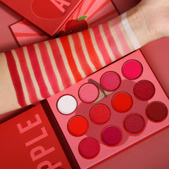 DE'LANCI 12 Red Apple Eye Shadow Palette-DE'LANCI
