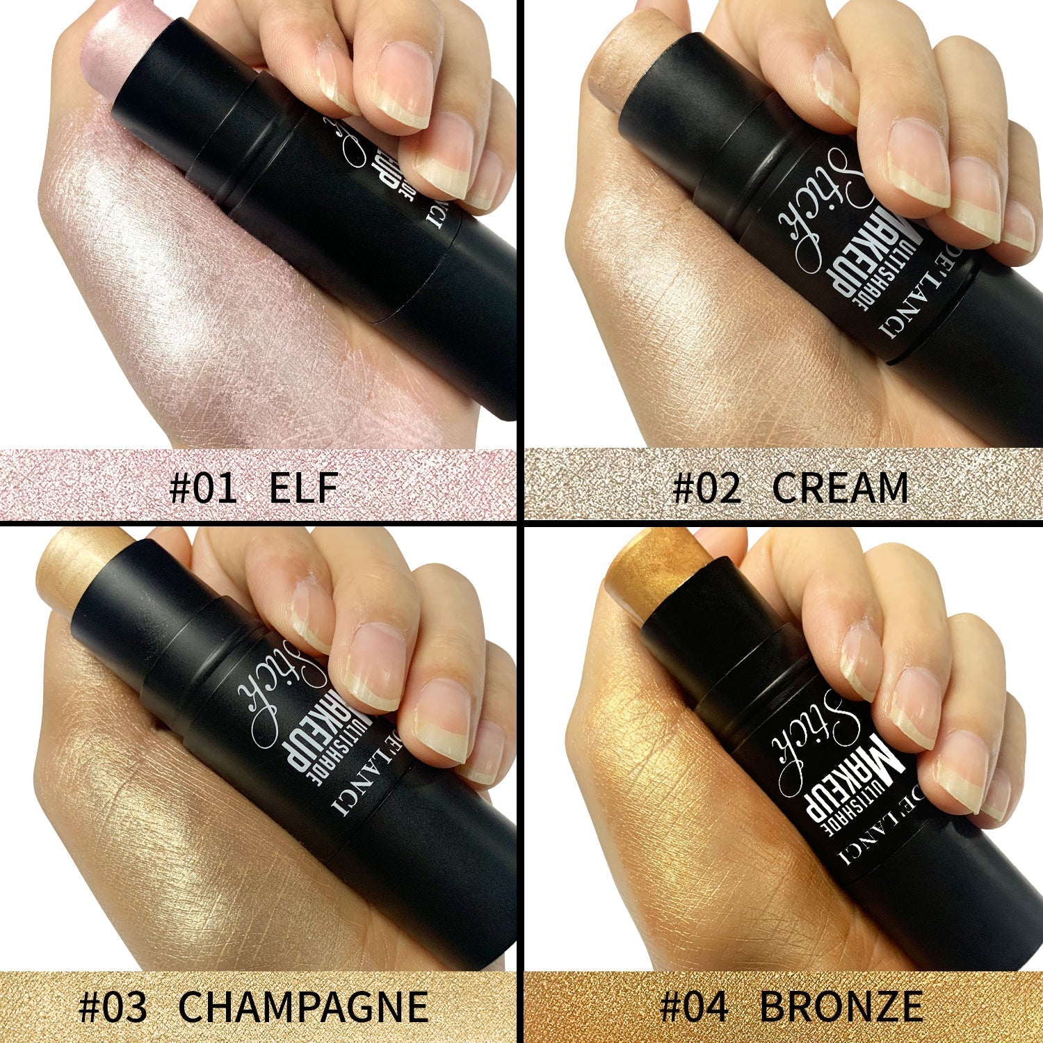 DE’LANCI Multi-functional Dual-ended Highlighter Stick