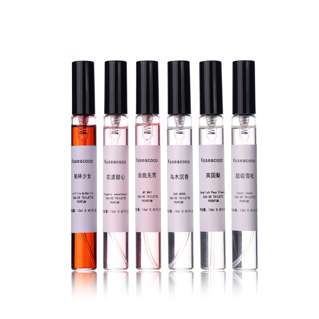 6-Piece Designer-Inspired Perfume Set – 12ml Each | Long-Lasting, Travel-Friendly Fragrance Minis