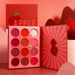 DE'LANCI 12 Red Apple Eye Shadow Palette-DE'LANCI