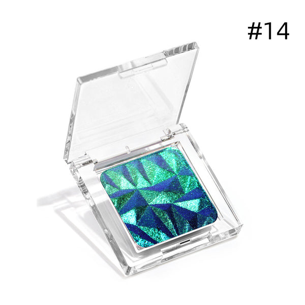 Diamond Prism Multichrome Chameleon Eyeshadow – 3D Embossed, Color-Shifting, 3.2g