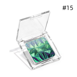 Diamond Prism Multichrome Chameleon Eyeshadow – 3D Embossed, Color-Shifting, 3.2g