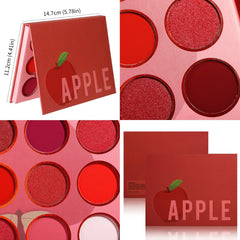 DE'LANCI 12 Red Apple Eye Shadow Palette-DE'LANCI