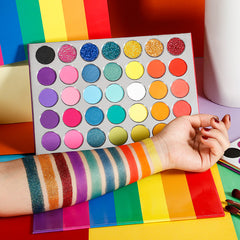 35 Color Travel With Rainbow Eyeshadow Palette-DE'LANCI
