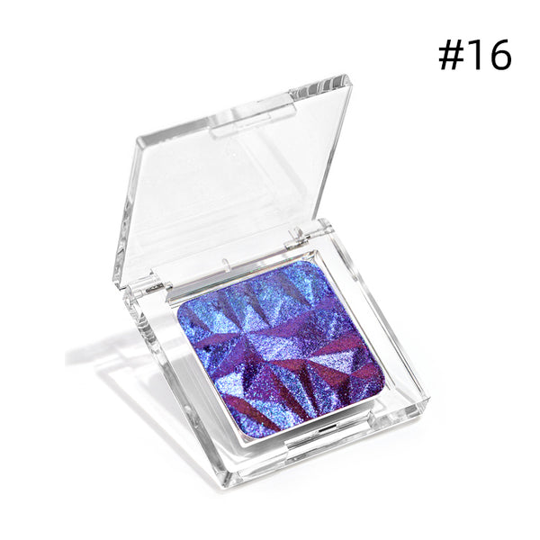 Diamond Prism Multichrome Chameleon Eyeshadow – 3D Embossed, Color-Shifting, 3.2g