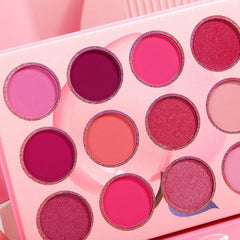 DE'LANCI 12 Colors Pink Peach Eyeshadow Palette-DE'LANCI