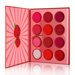 DE'LANCI 12 Red Apple Eye Shadow Palette-DE'LANCI