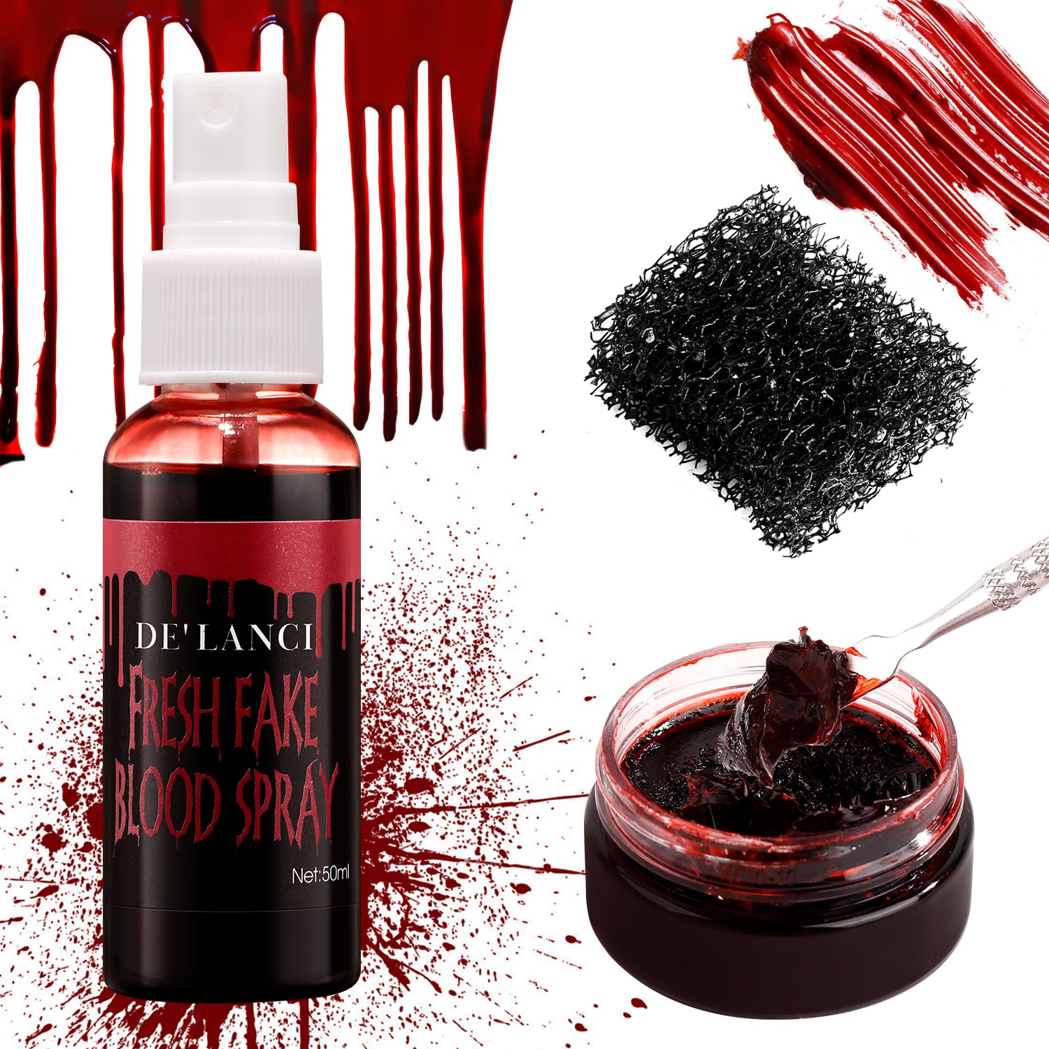 Fake Blood Set – 3PCS Halloween SFX Kit