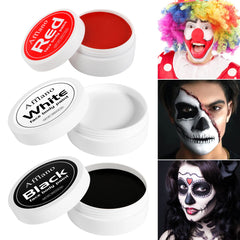 DE'LANCI Black White Red Face Body Paint