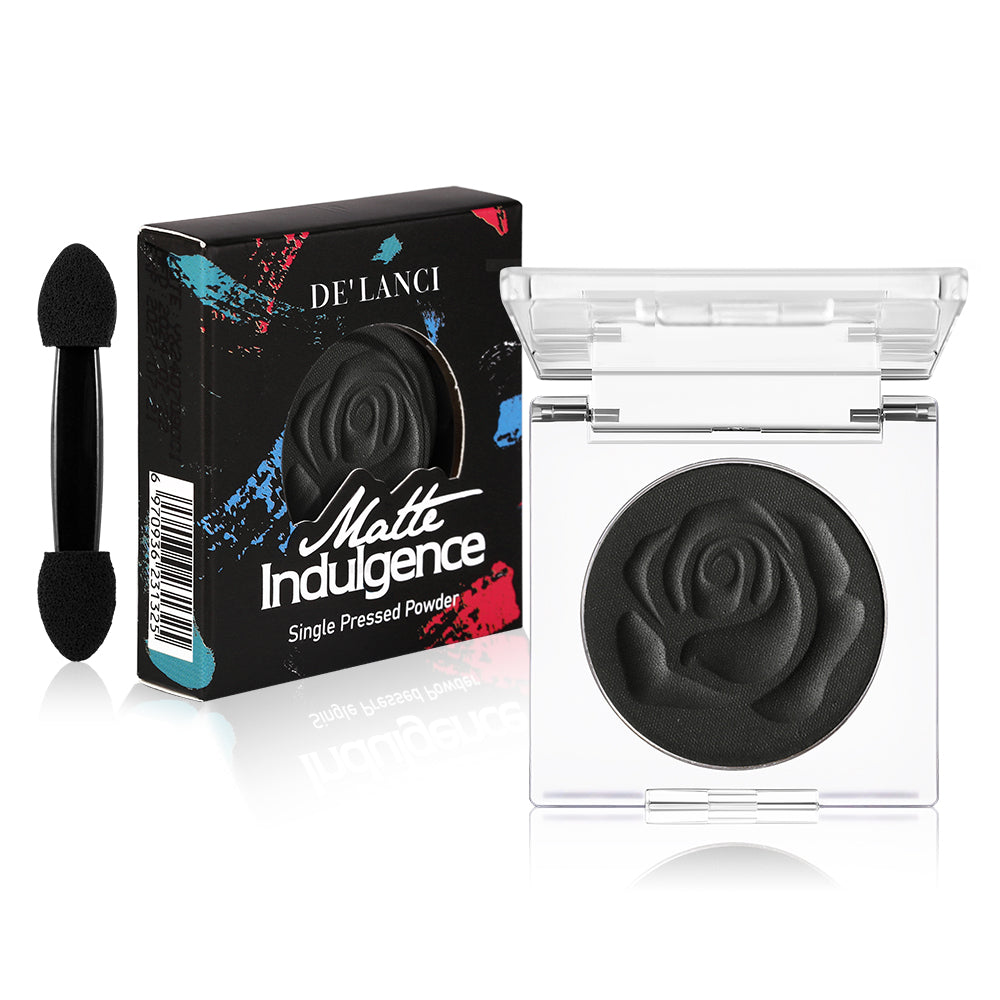 DE'LANCI Matte Single Eyeshadow #Midnight Obsidian