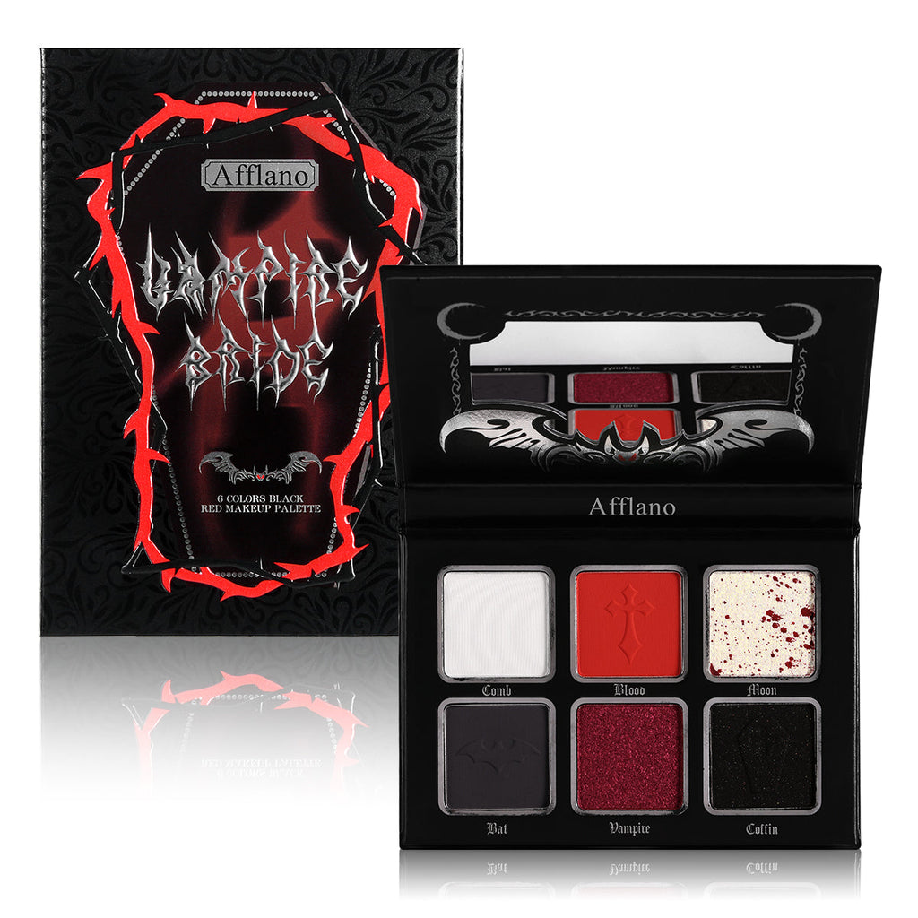 Afflano Goth Eyeshadow Palette Bundle – 4-Palette Set of Bold Matte & Shimmer Shades