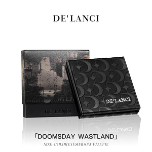 DELANCI Doomsday Wasteland Matte Grey Brown Eyeshadow Palette – 9 Neutral Shades