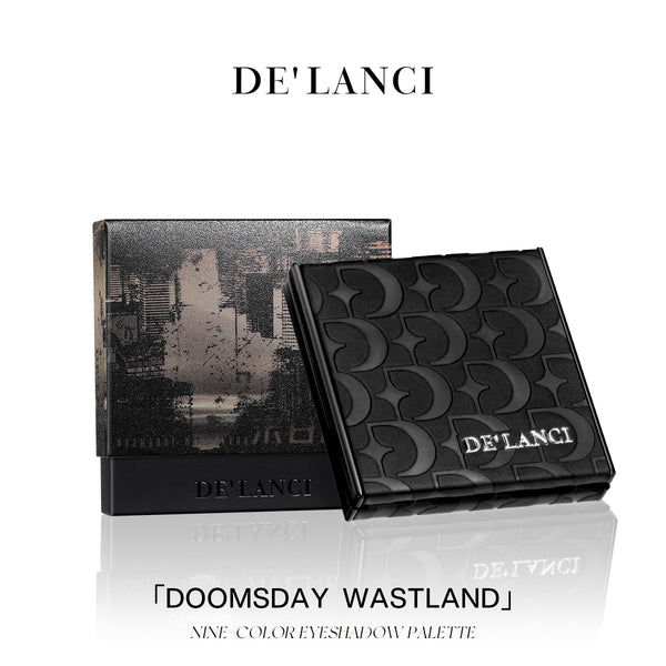 DELANCI Doomsday Wasteland Matte Grey Brown Eyeshadow Palette – 9 Neutral Shades