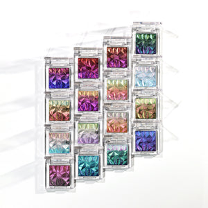 Diamond Prism Multichrome Chameleon Eyeshadow – 3D Embossed, Color-Shifting, 3.2g