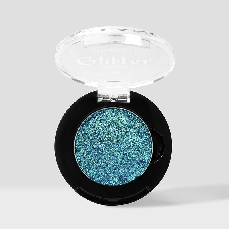 DE'LANCI Rainbow Multichrome Chameleon Eyeshadow #2E Peacock – Intense Color-Shifting Glitter