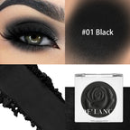 DE'LANCI Matte Single Eyeshadow #Midnight Obsidian