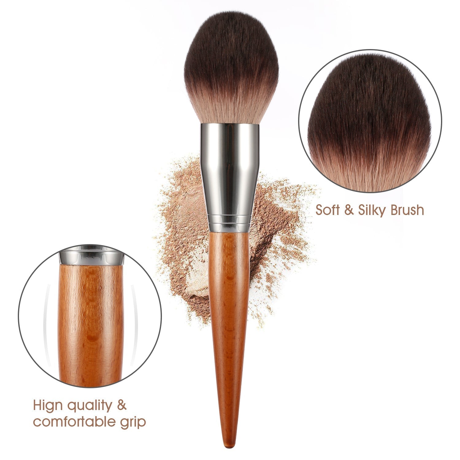 DE'LANCI KUNG FU Powder Brush-DE'LANCI