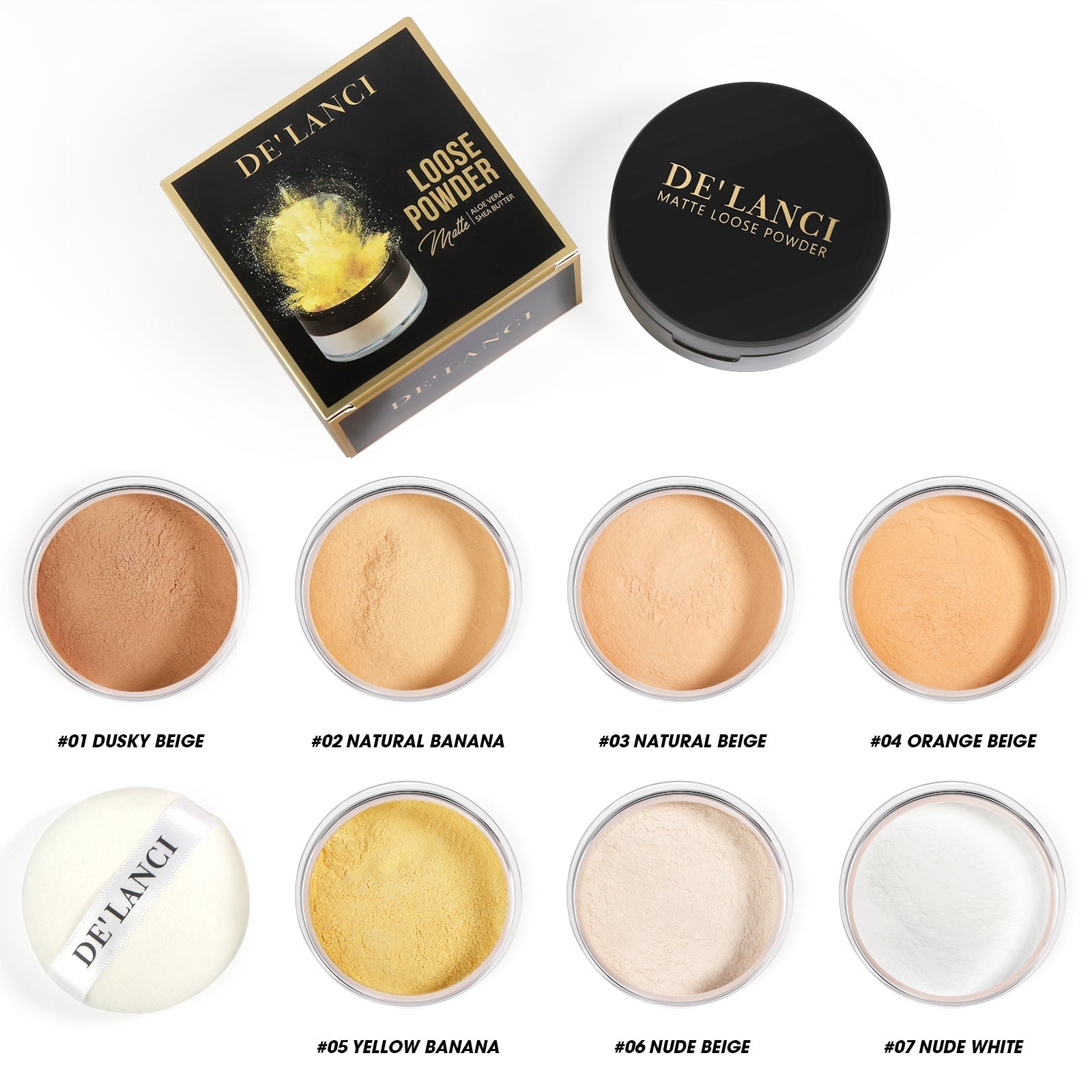 DE'LANCI Matte Loose Powder-DE'LANCI