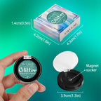 DE'LANCI Rainbow Multichrome Chameleon Eyeshadow  #3D Teal Mermaid-DE'LANCI