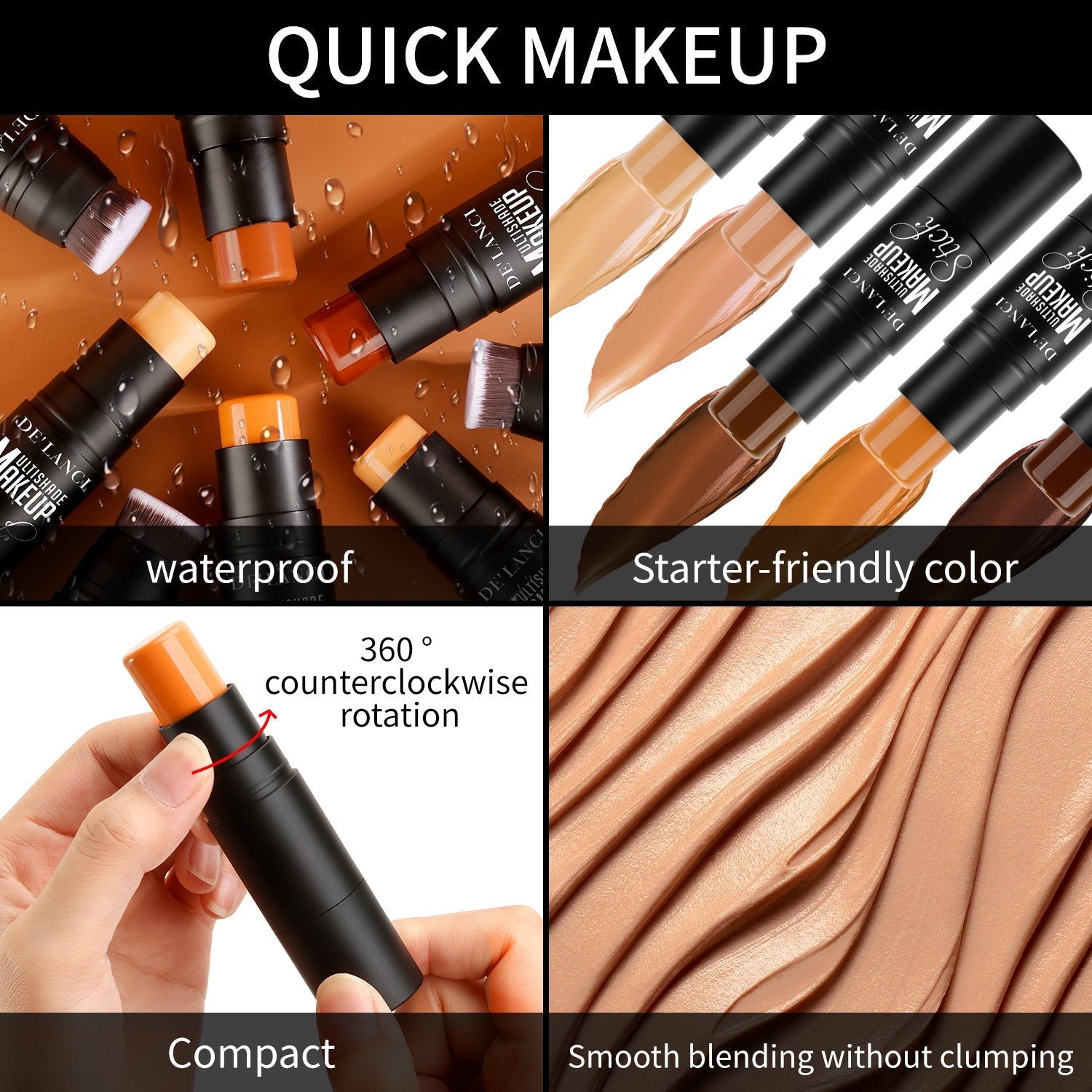 DE’LANCI Multifunctional Double-ended Contouring Stick