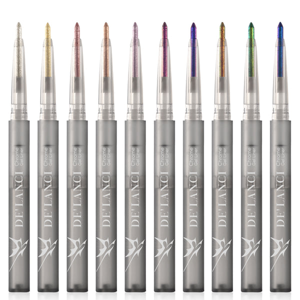 DE'LANCI Alter Realm Chrome Gel Liner - Metallic & Multichrome Waterproof Gel Eyeliner Pencil
