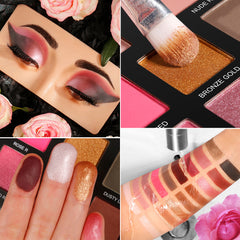 DE'LANCI 18 Colors Desert Rose Eyeshadow Palette-DE'LANCI