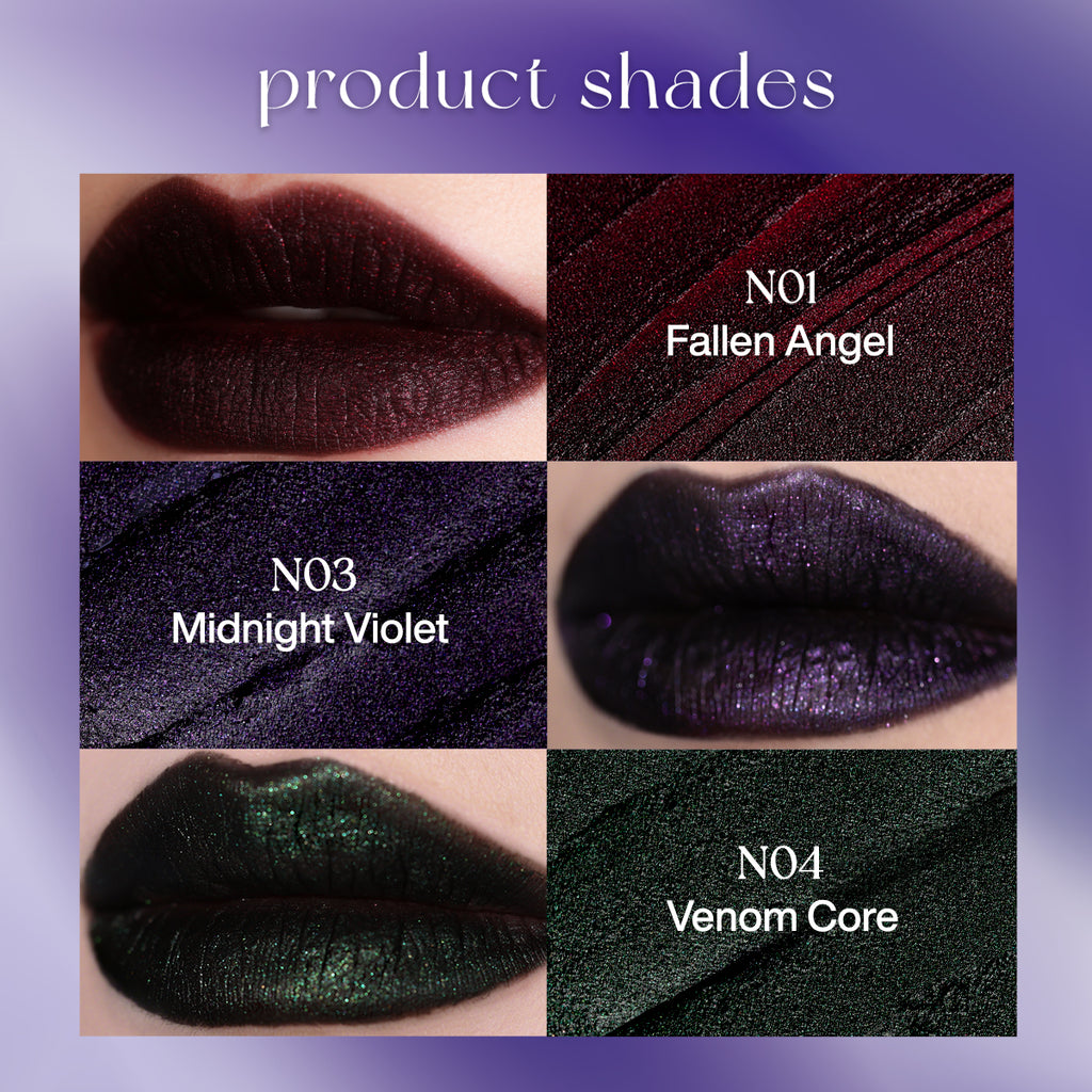 DE'LANCI Alter Realm Shimmer Velvet Lip Gloss - N03 Midnight Violet