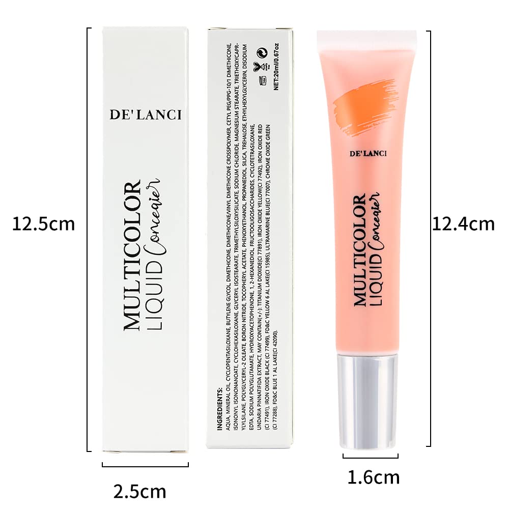 DE'LANCI Multicolor Liquid Concealer for Dark Skin-DE'LANCI