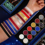 DE'LANCI Circus Nightmare 12-Color Red &  Blue Eyeshadow Palette