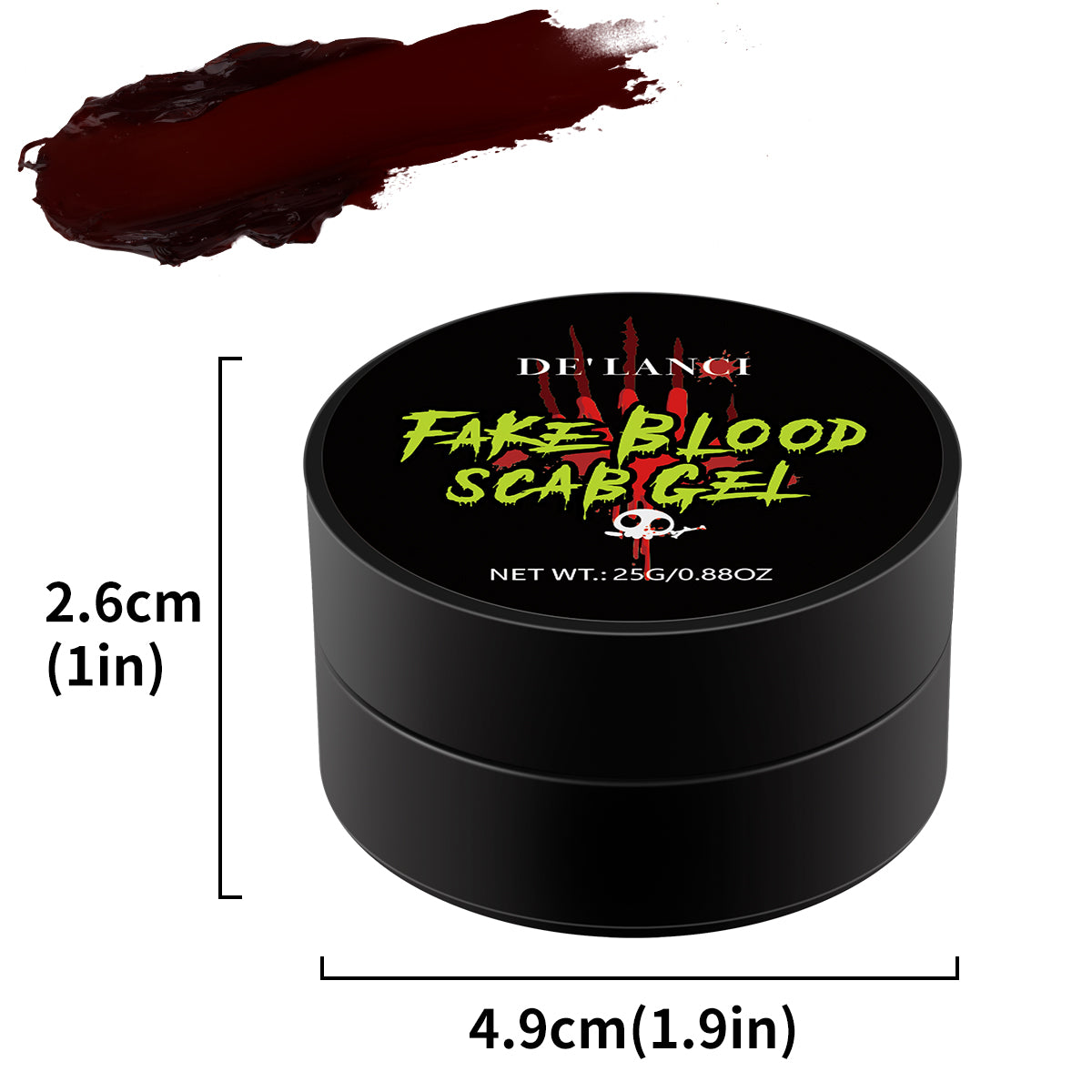 Fake Blood Scab Gel – 25g Thick Coagulated Blood for Halloween, Cosplay & SFX Makeup