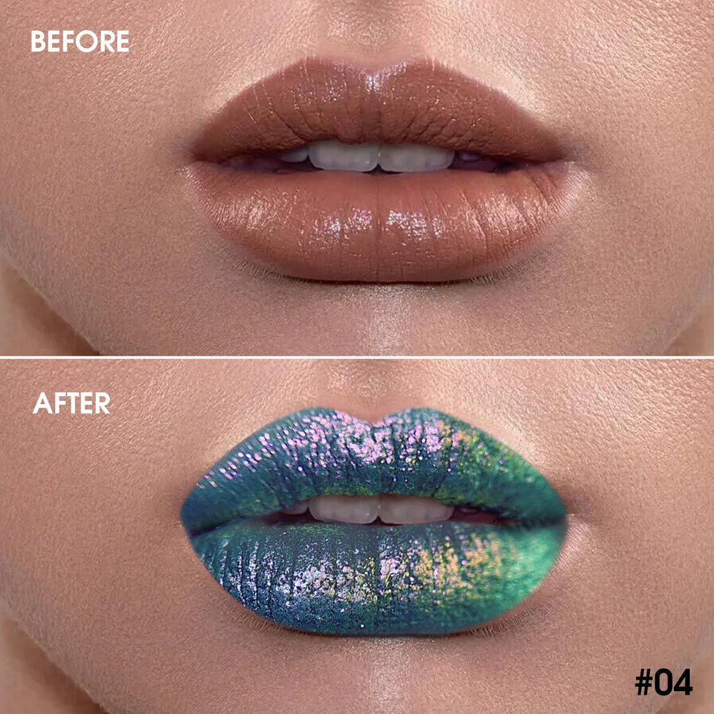 Chameleon Glitter Lip Gloss - 04 Tender Green