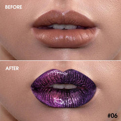 Chameleon Glitter Lip Gloss - 06 Purple Green-DE'LANCI