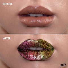 Chameleon Glitter Lip Gloss - 07 Purple Gold-DE'LANCI